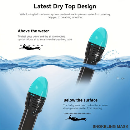 Full-face snorkel mask with 180° visibility | Kalsten