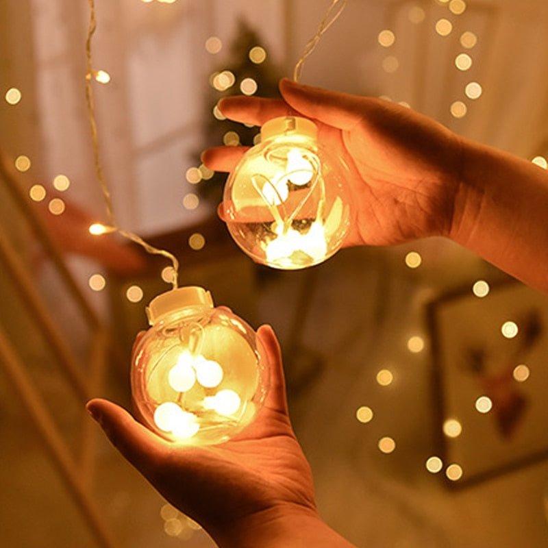 Skanto | Fairy String Lights with Heart-Shaped Design