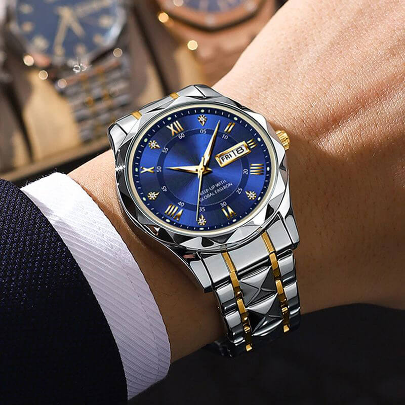 BowLift | Waterproof Luminous Stainless Steel Two-tone Quartz Men's Watch
