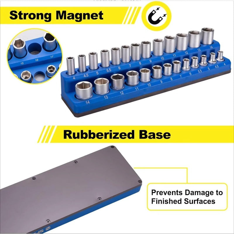 Heavy-Duty Magnetic Socket Organizer Bowlift
