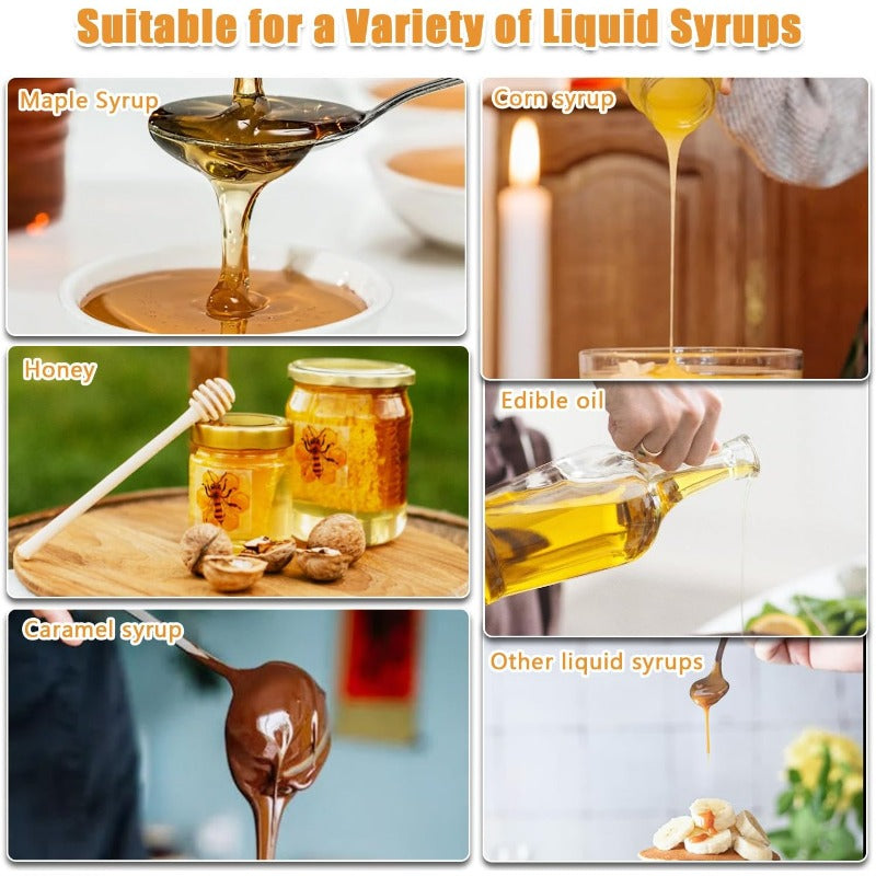 No-Drip Glass Honey Dispenser Bowlift