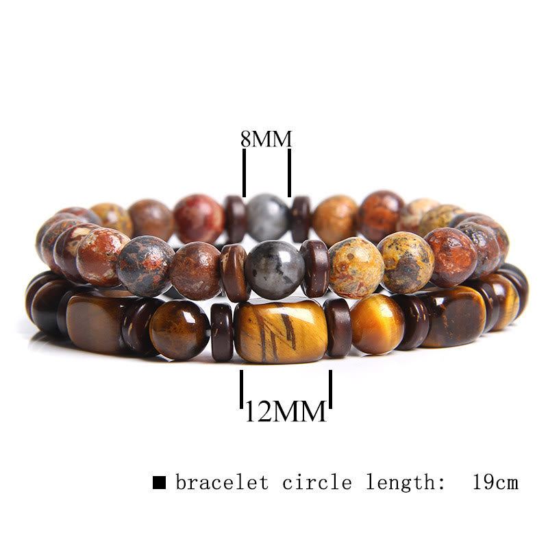 Skanto | African Turquoise & Tiger Eye Bracelet - Naya