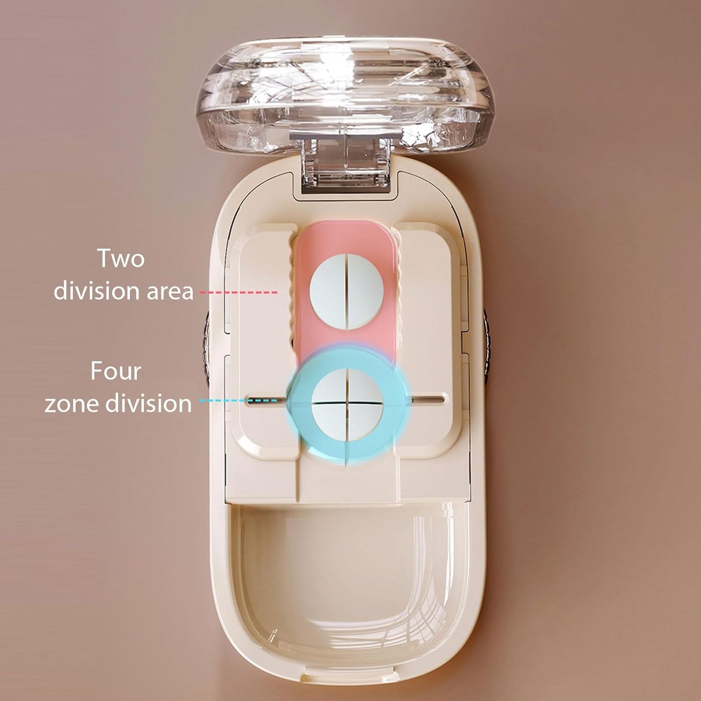 Portable pill cutter with adjustable compartments Karnz