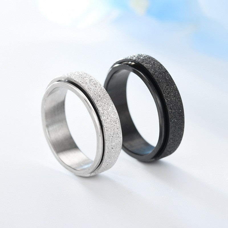Rotating anxiety rings relieve stress for women and men