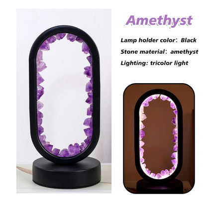Skanto | CrystalGlow – Handmade Amethyst Atmosphere Lamp for Relaxation and Peace