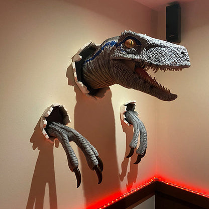 BowLift | Wall Bursting Velociraptor Decorations