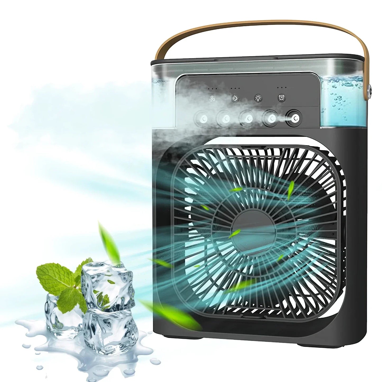 3-in-1 Portable Air Cooler with Humidifier and LED Night Lights | Bowlift