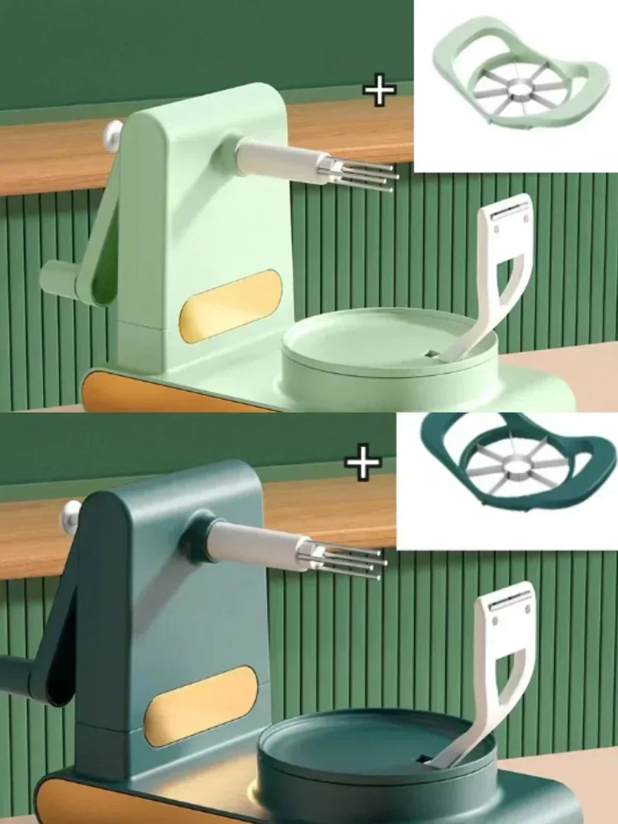 BowLift | Simple vegetable and fruit peeler with hand crank – For effortless peeling