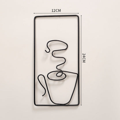 BowLift | Modern Abstract Cat Metal Wall Hanging for Stylish Home Decor