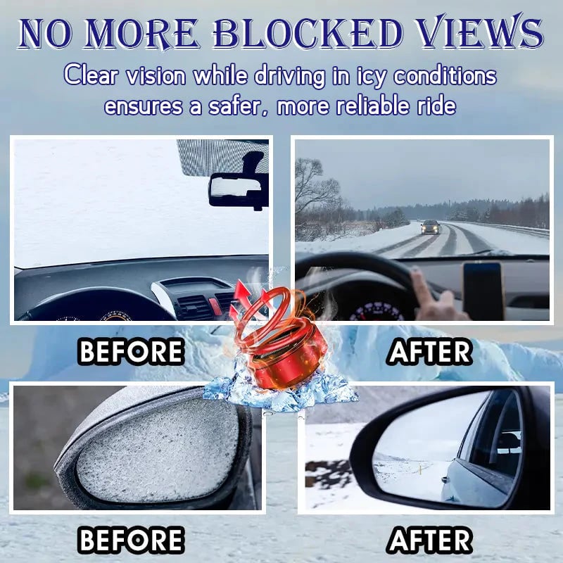 BowLift | Portable Car Heater | Solar Rechargeable De-Icer | Fast Defrost Device for Cars & Homes