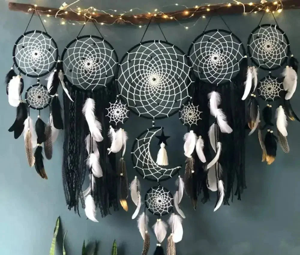 Frendorf | Feather Dreamcatcher Wall Decoration (5 Pieces)