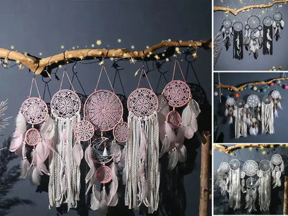 Frendorf | Feather Dreamcatcher Wall Decoration (5 Pieces)