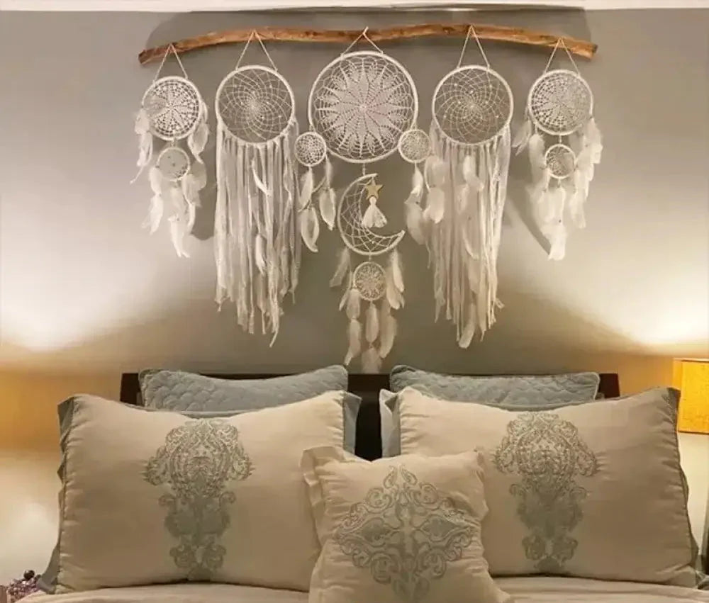 Frendorf | Feather Dreamcatcher Wall Decoration (5 Pieces)
