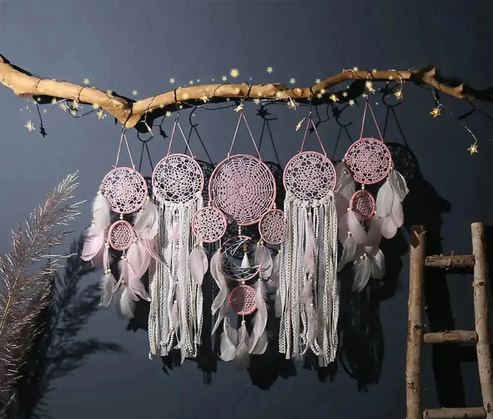 Frendorf | Feather Dreamcatcher Wall Decoration (5 Pieces)