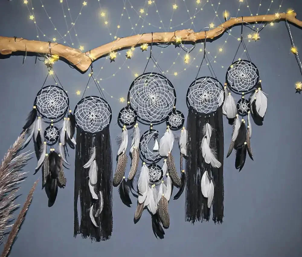 Frendorf | Feather Dreamcatcher Wall Decoration (5 Pieces)