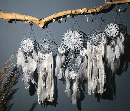 Frendorf | Feather Dreamcatcher Wall Decoration (5 Pieces)