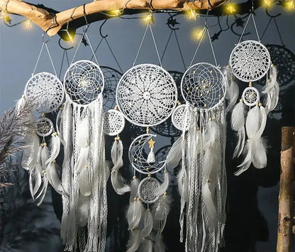 Frendorf | Feather Dreamcatcher Wall Decoration (5 Pieces)