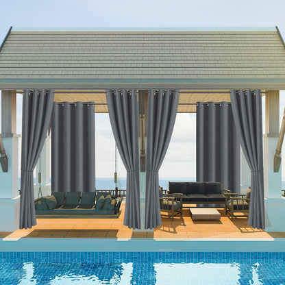 Outdoor Curtain Waterproof with Grommets | Skanto