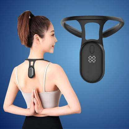 PosturePlus Neck and Back Posture Corrector | Real-Time Feedback - Neck Support and Spine Alignment Bowlift