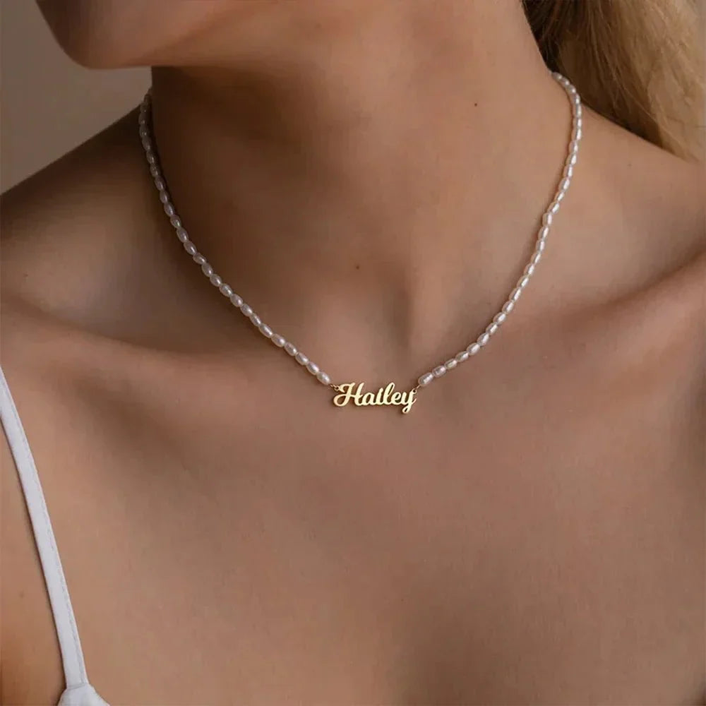 BowLift | Feminine Personalized Name Pearl Necklace