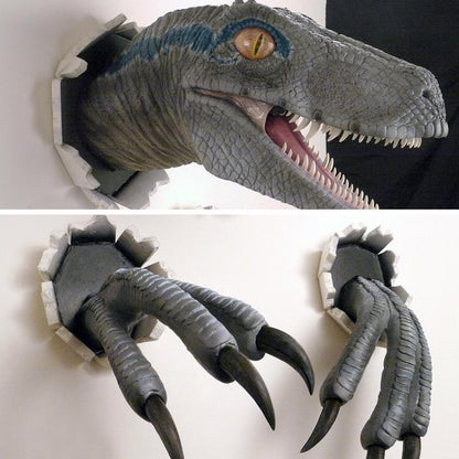 BowLift | Wall Bursting Velociraptor Decorations