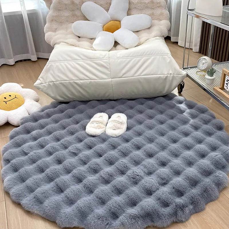 BowLift | Nordic Round Plush Floor Mat
