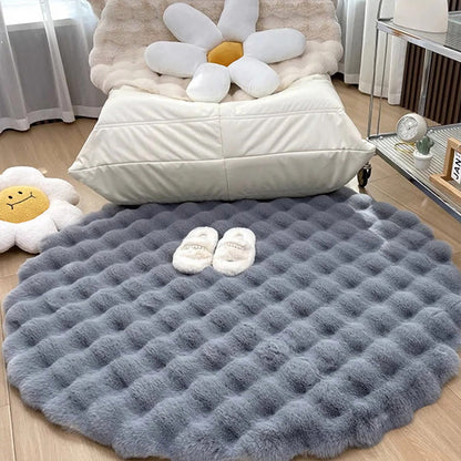 BowLift | Nordic Round Plush Floor Mat