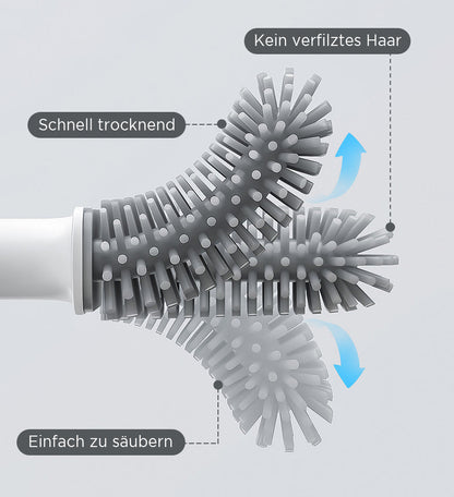 SiliClean – Antibacterial Silicone Wall Toilet Brush Skanto