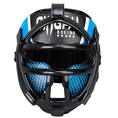 Skanto | Fightguard Premium Headguard with Face Mask – Full Head and Face Protection for Sparring, Muay Thai, Taekwondo, and Martial Arts Training
