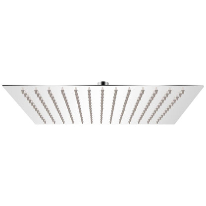 Stainless steel square rain shower head - 25x25 cm