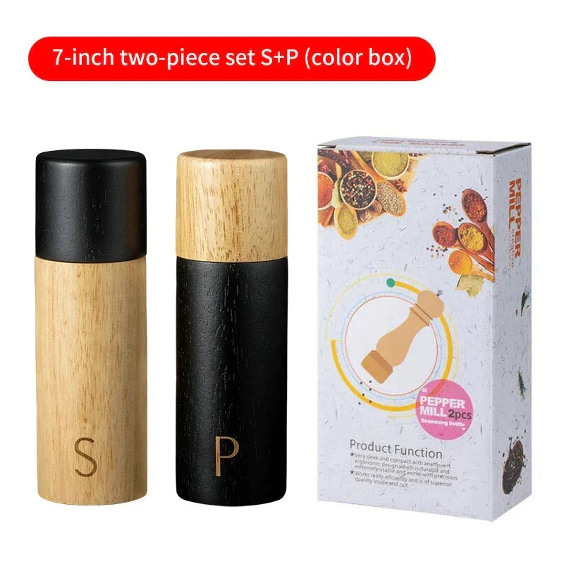 Skanto | Wood Salt and Pepper Grinder Set