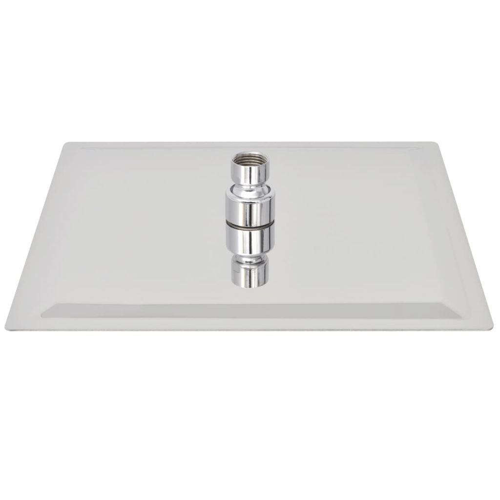 Stainless steel square rain shower head - 25x25 cm