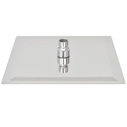 Stainless steel square rain shower head - 25x25 cm