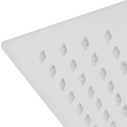 Stainless steel square rain shower head - 25x25 cm