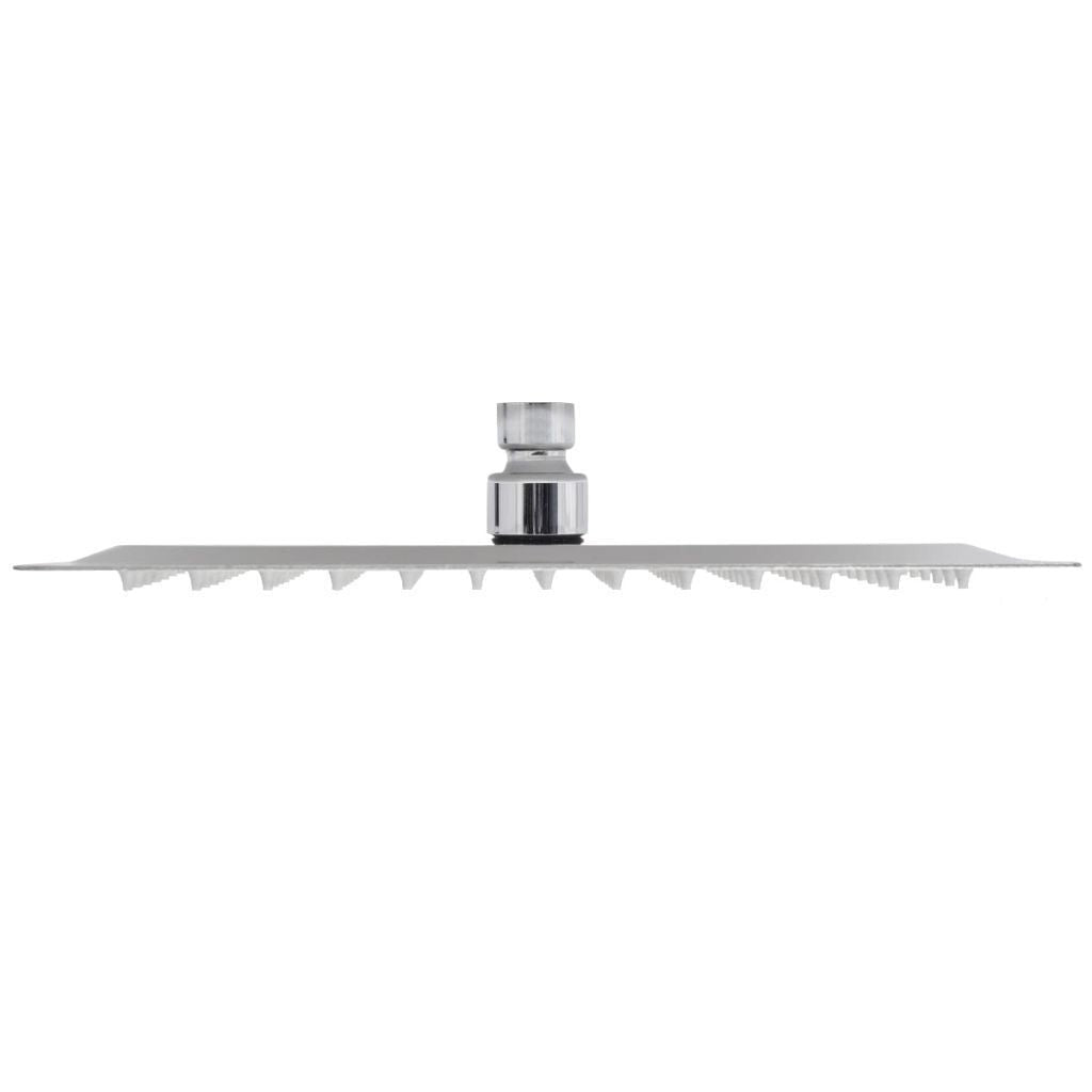 Stainless steel square rain shower head - 25x25 cm
