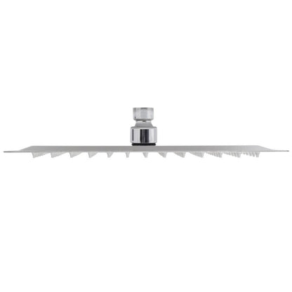 Stainless steel square rain shower head - 25x25 cm