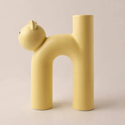 Skanto | Matte Kitten Flower Vase