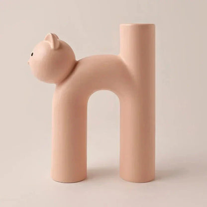 Skanto | Matte Kitten Flower Vase