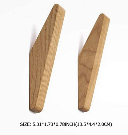 Wooden Wall Hooks Set Nordhaak – 6 Minimalist Coat Hooks Made of Solid Wood | Bowlift