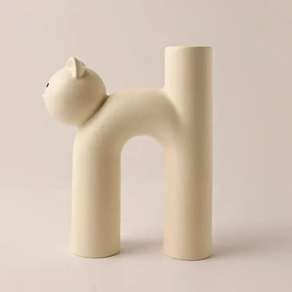 Skanto | Matte Kitten Flower Vase