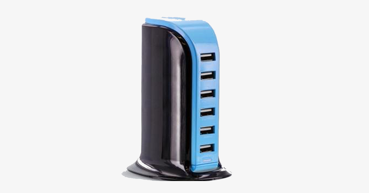 BowLift | Portable USB Charging Station – Charge 6 Devices at Once!