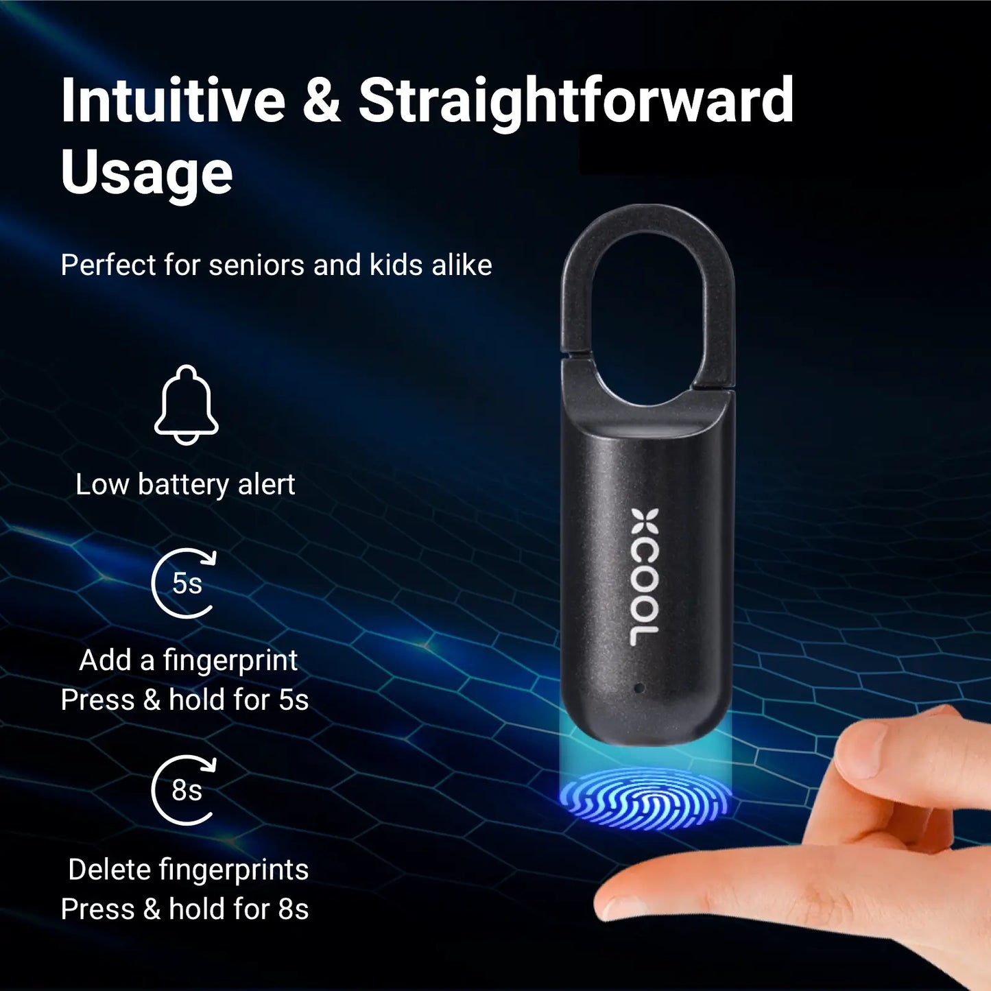 Skanto | InstaSecure Fingerprint Padlock