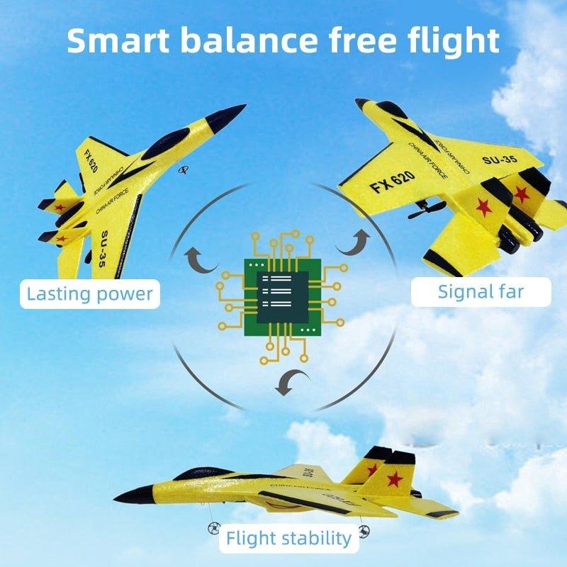Skanto | Fizzy Plane - Remote Control Fighter Hobby Plane Glider