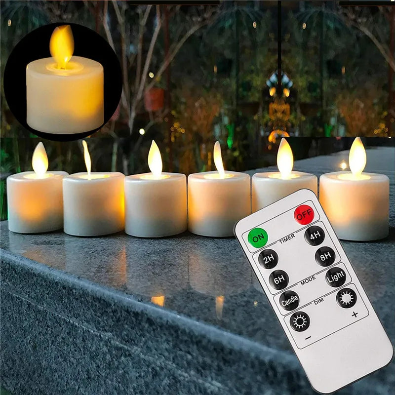 BowLift | LED Candle Set Remote Control Flickering