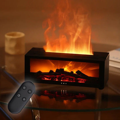 Skanto | FlameMist – Aromatherapy Humidifier with Flame Effect and LED Light