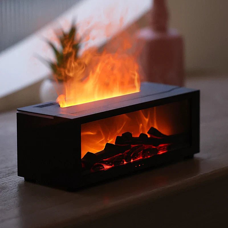Skanto | FlameMist – Aromatherapy Humidifier with Flame Effect and LED Light