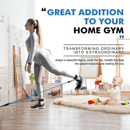 BowLift | FLEXCORE – Resistance Tire Set for Full Body Training with Handles, Ankle Straps & Door Anchor