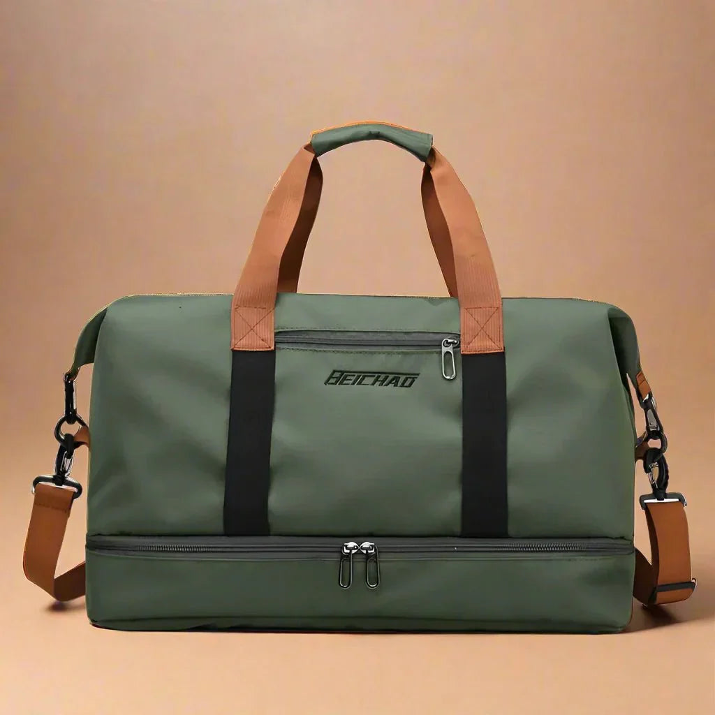 Skanto | STRIDEGEAR – Waterproof Duffel Bag with Shoe Compartment & Wet-Dry Separation