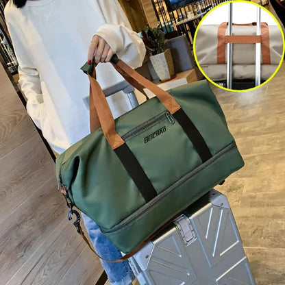 Skanto | STRIDEGEAR – Waterproof Duffel Bag with Shoe Compartment & Wet-Dry Separation