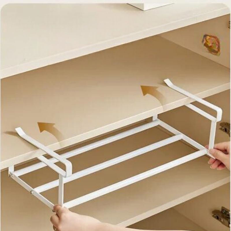 BowLift | FlexFit Shelf Extension – Adjustable Shoe Cabinet Organizer – Space-Saving Storage Solution – No-Tool Assembly – Fits 40–65 cm